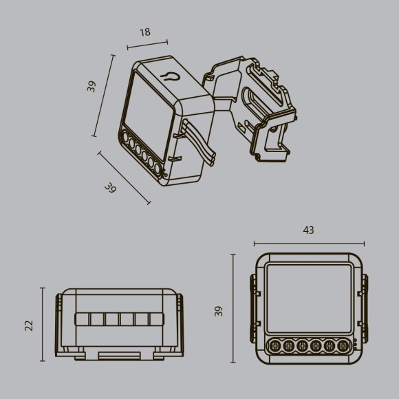 Wi-Fi выключатель трехканальный Maytoni MD003