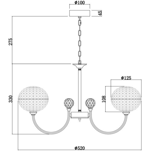 Люстра Freya FR6026PL-06CH Люстра Freya FR6026PL-06CH