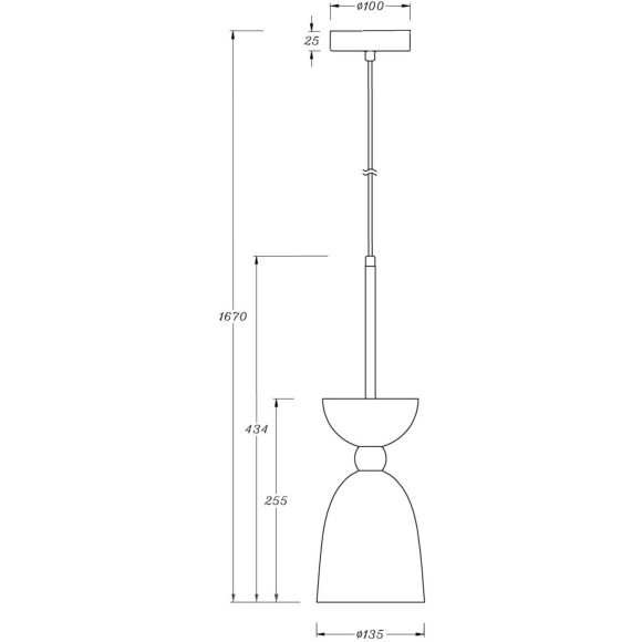 Подвесной светильник с 1 плафоном Maytoni MOD113PL-01W Cloches под лампу 1xE14 40W Подвесной светильник с 1 плафоном Maytoni MOD113PL-01W Cloches под лампу 1xE14 40W