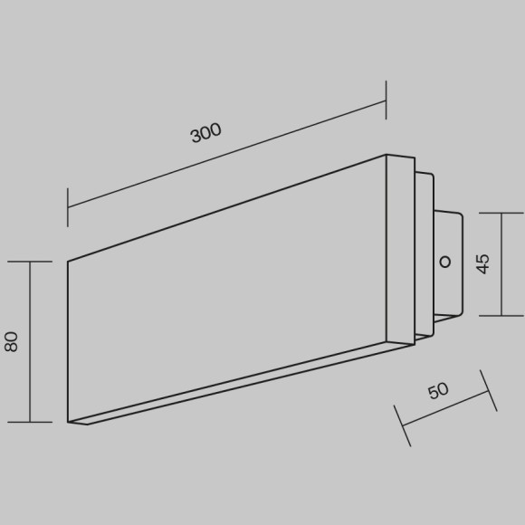Настенный светильник (бра) Maytoni MOD461WL-L8BK