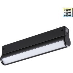 359950 Черный трековый линейный светильник с перекл. цв. температуры 3000;4000;6000К 10Вт 600Лм CRI90 Novotech VECTOR 359950 Черный трековый линейный светильник с перекл. цв. температуры 3000;4000;6000К 10Вт 600Лм CRI90 Novotech VECTOR