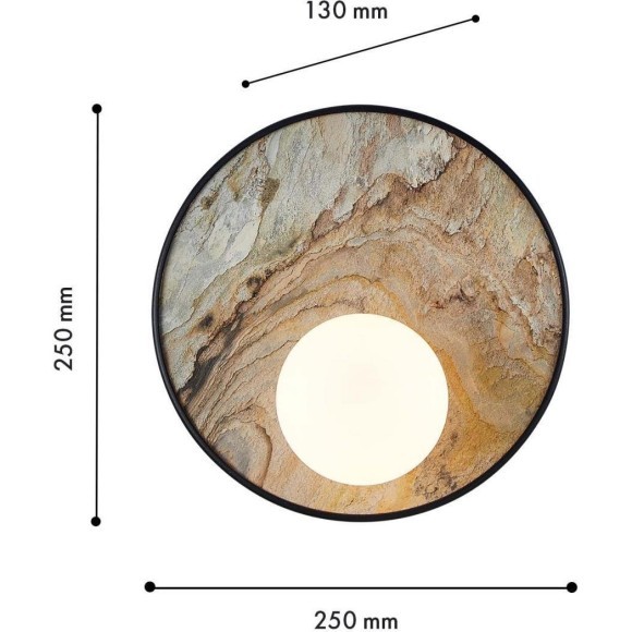 4594-1W, настенный светильник, D130xW250xH250, 1xG9LEDx9W, excluded
