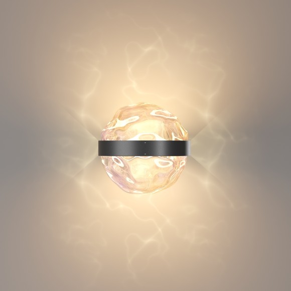 Светодиодный настенный светильник (бра) с перламутровым плафоном LED 6Вт RA80 600лм 3000К Maytoni Misterio MOD379WL-L6B3K