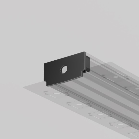 Комплект заглушек (для профиля 61×14) 2 шт., ALM-6114-B-EC 642013