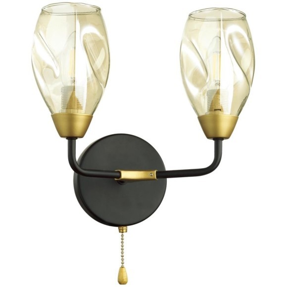 Бра с выключателем E14 2*40W 220V FAWN 5208/2W Бра с выключателем E14 2*40W 220V FAWN 5208/2W