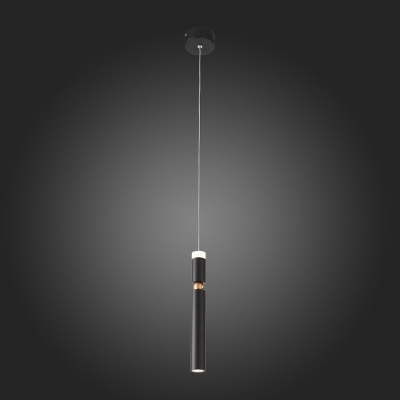 SL1592.403.01 Светильник подвесной ST-Luce Черный/Белый LED 1*6W 3000K Подвесные светильники