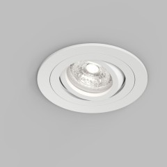 DK2110-WH Встраиваемый влагозащищённый светильник HYDRO, IP44, до 15 Вт LED, GU10, алюминий, белый