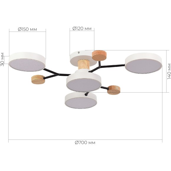 SLE6006-502-04 Светильник потолочный Белый/Белый LED 4*12W 3000K/4500K/6000K FAEMA SLE6006-502-04 Светильник потолочный Белый/Белый LED 4*12W 3000K/4500K/6000K FAEMA
