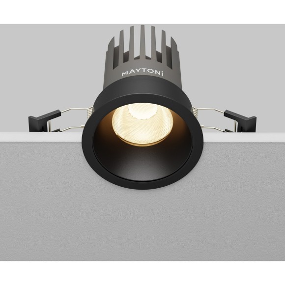 Встраиваемый светильник Maytoni Dip Hight LED Ra90 Lm1630 3000K 15Вт 50° DL117-15W-3K-B