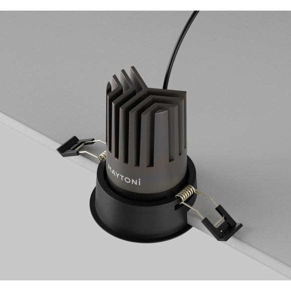 Встраиваемый светильник Maytoni Dip Hight LED Ra90 Lm1630 3000K 15Вт 50° DL117-15W-3K-B