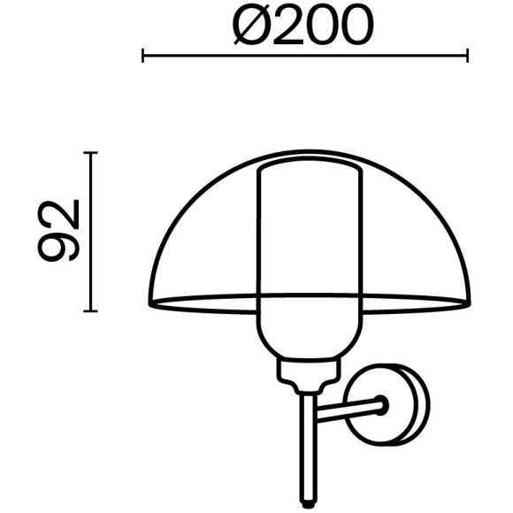 Настенный светильник (бра) Maytoni MOD177WL-01B