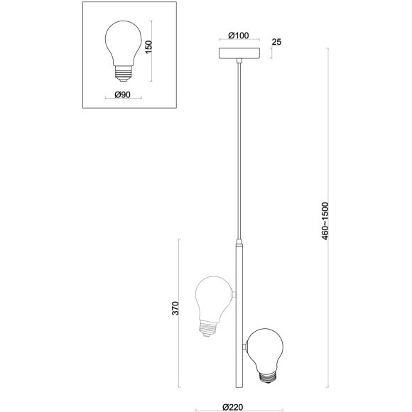 Подвесной светильник Freya FR5372PL-02BS Подвесной светильник Freya FR5372PL-02BS