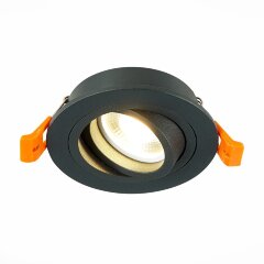 ST251.418.01 Св-к встр. Черный GU10 1*50W IP20 L90xW90xH27 220V Без ламп Встраиваемые светильники ST251.418.01 Св-к встр. Черный GU10 1*50W IP20 L90xW90xH27 220V Без ламп Встраиваемые светильники