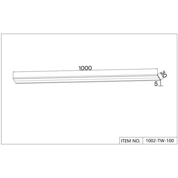 Плоский 1м магнитный шинопровод толщиной 5мм Favourite Unika 1002-TW-100