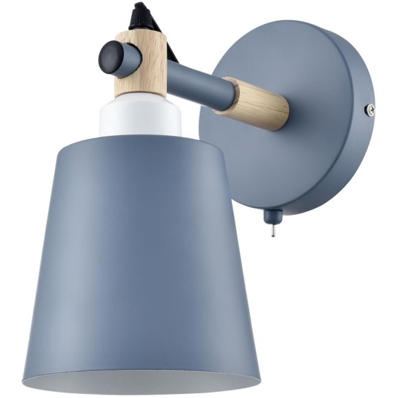 8098/1W MODERNI LN25 синий/синий металл, дерево/металл Бра Е27 1*60W 220V ROSALINA 8098/1W MODERNI LN25 синий/синий металл, дерево/металл Бра Е27 1*60W 220V ROSALINA