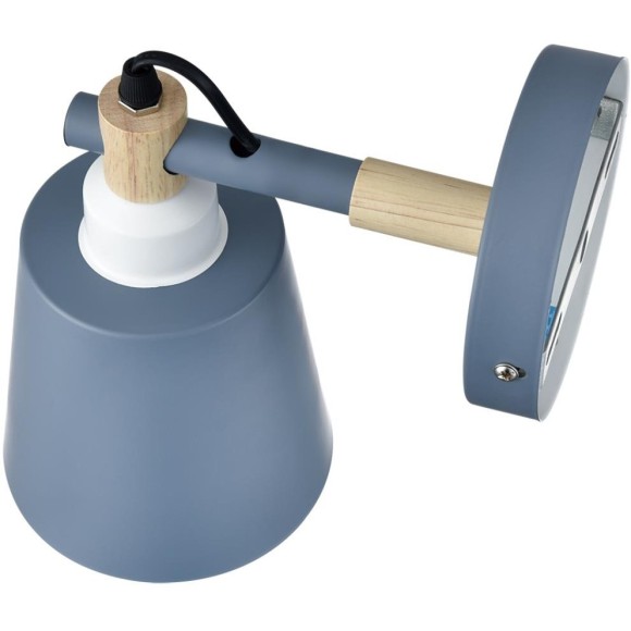 8098/1W MODERNI LN25 синий/синий металл, дерево/металл Бра Е27 1*60W 220V ROSALINA 8098/1W MODERNI LN25 синий/синий металл, дерево/металл Бра Е27 1*60W 220V ROSALINA