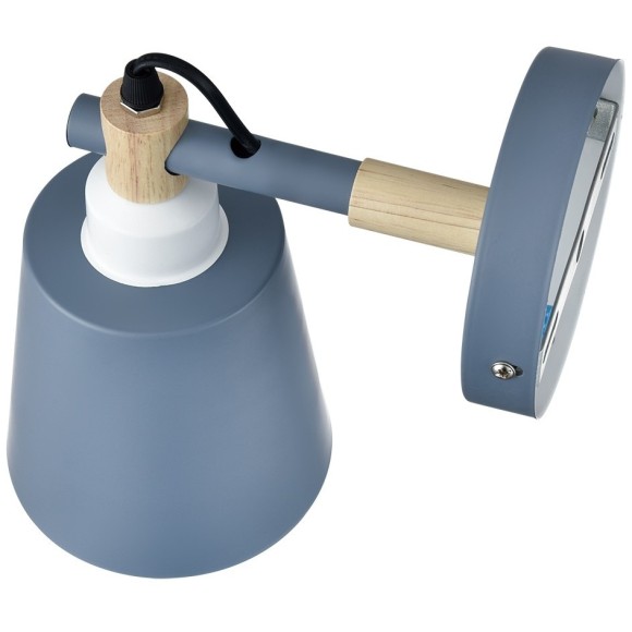 8098/1W MODERNI LN25 синий/синий металл, дерево/металл Бра Е27 1*60W 220V ROSALINA 8098/1W MODERNI LN25 синий/синий металл, дерево/металл Бра Е27 1*60W 220V ROSALINA