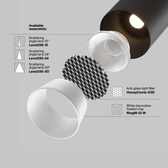 TR097-2-12W3K-M-BB Трековый магнитный светодиодный светильник Maytoni Exility CRI90+ 3000К 870Лм 36° 12Вт TR097-2-12W3K-M-BB Трековый магнитный светодиодный светильник Maytoni Exility CRI90+ 3000К 870Лм 36° 12Вт