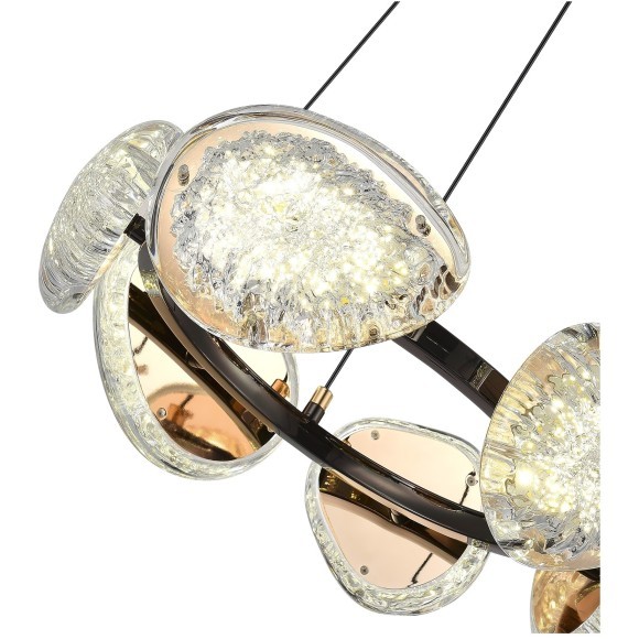 SL6018.203.48 Светильник подвесной ST-Luce Черный/Золотистый LED 1*48W 4000K ENIGMA