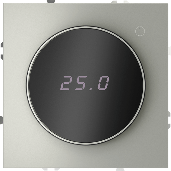 Терморегулятор электронный VOLTUM S70 с индикацией и датчиком, для теплого пола, (сталь)