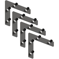 Комплект 4 угловых соединителей для шинопровода в демпф. нат. потолок Smart 220V Denkirs TR2019-AL