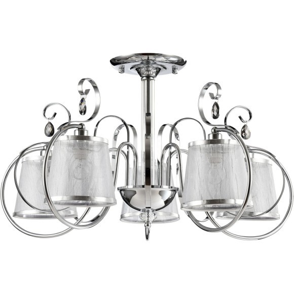 Люстра потолочная Freya FR2020-CL-05-CH Simone под лампы 5xE14 40W
