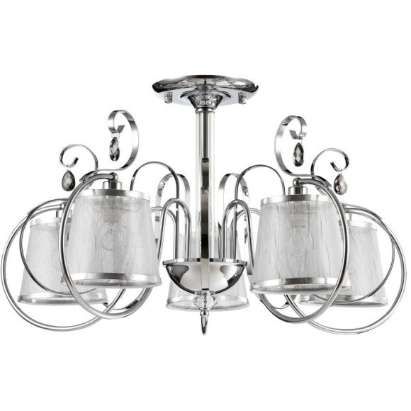 Люстра потолочная Freya FR2020-CL-05-CH Simone под лампы 5xE14 40W