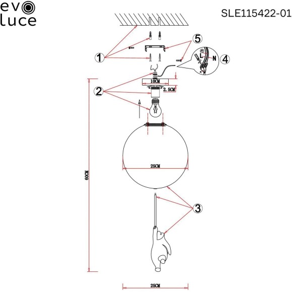 SLE115422-01 Подвес Белый/Белый E27 1*60W MODENA SLE115422-01 Подвес Белый/Белый E27 1*60W MODENA