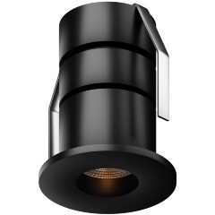 Maytoni Cove O511DL-L2B3K Светильник потолочный встраиваемый уличный черный, архитектурный, для террасы COB LED 2Вт 120Лм 66° 3000K CRI90 IP65 -40...+50°C светодиоды CREE, высота 46 мм диаметр 38 мм