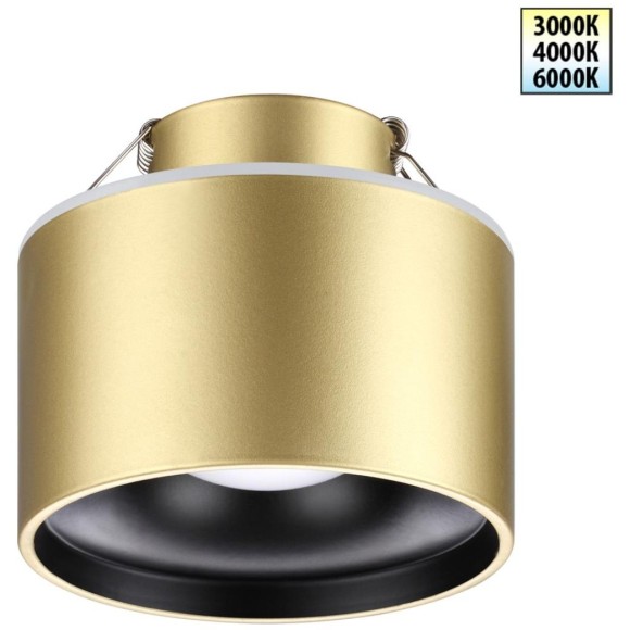 Встраиваемый светильник Novotech 358963 Giro светодиодный LED 12W вниз + 3W вверхW