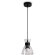 Freya Topi FR5503PL-01B Минималистичный подвесной светильник в стиле лофт под сменную лампу 1xE27 до 40 Вт, черный металл и прозрачное стекло, плафон диаметром 13,5 см, макс. высота 97,5 см
