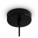 Freya Topi FR5503PL-01B Минималистичный подвесной светильник в стиле лофт под сменную лампу 1xE27 до 40 Вт, черный металл и прозрачное стекло, плафон диаметром 13,5 см, макс. высота 97,5 см