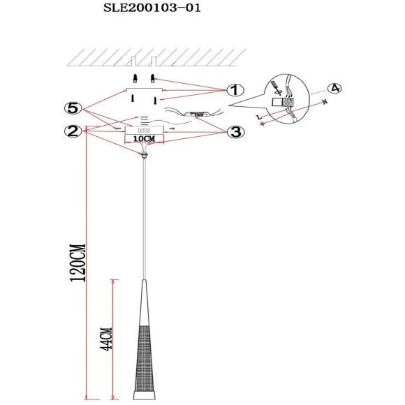 SLE200103-01 Подвес Золотистый/Золотистый, Белый LED 1*7W 3000K ORPELO SLE200103-01 Подвес Золотистый/Золотистый, Белый LED 1*7W 3000K ORPELO