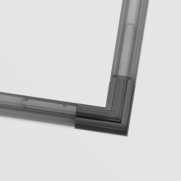 Угловой коннектор для ГКЛ шинопроводов Maytoni Gravity TRA004CL-22B