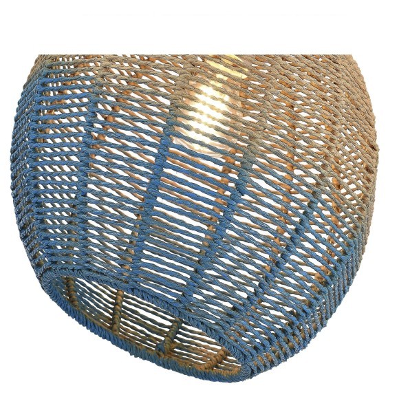 SL1514.623.01 Светильник подвесной ST-Luce Древесный/Бежевый,Синий E27 1*40W VIMINI