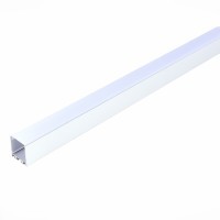 ST017.129.09 Накладной алюминиевый анодированный профиль с рассеивателем (к-т: 2 загл) отдельно комплект подвесов ST017.029.09