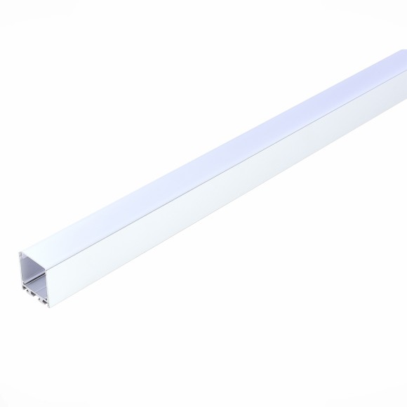 ST017.129.09 Накладной алюминиевый анодированный профиль с рассеивателем (к-т: 2 загл) отдельно комплект подвесов ST017.029.09