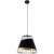 49446 Подвес AUSTELL, 1х60W (E27), Ø360, H1100, сталь, черный/текстиль, черный, золотой