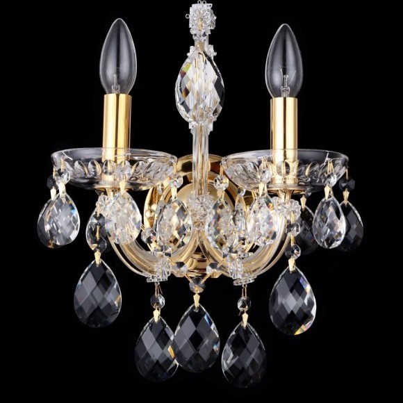 Бра Crystal Lux ISABEL AP2 GOLD/TRANSPARENT Бра Crystal Lux ISABEL AP2 GOLD/TRANSPARENT