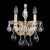 Бра Crystal Lux ISABEL AP2 GOLD/TRANSPARENT