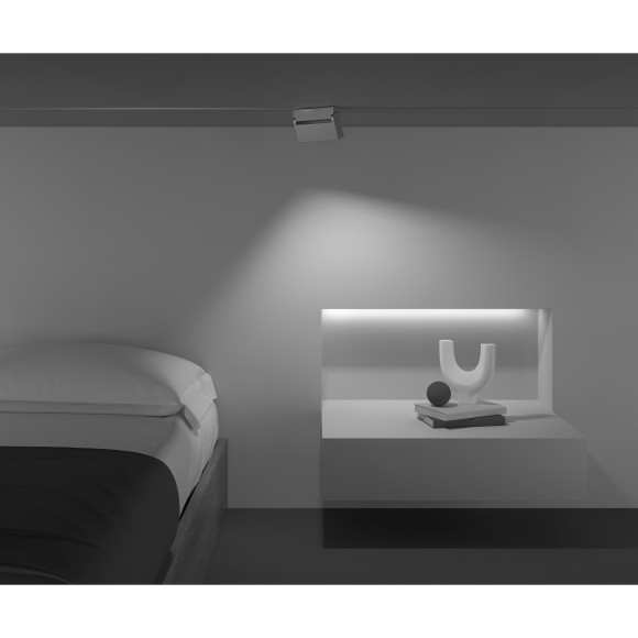 TR077-2-10W3K-W Трековый магнитный светодиодный светильник Maytoni Gravity CRI90+ 3000К 513Лм 30° 10Вт