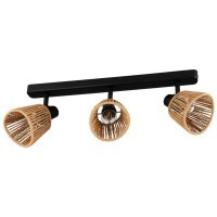 44131 Спот KEELBY, 3X40W(E14), сталь, черный, натуральный