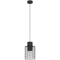 43625 Подвесной потолочный светильник (люстра) MILLIGAN, 1Х40W, E27, H1100, Ø200, сталь, черный/белы