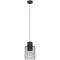 43625 Подвесной потолочный светильник (люстра) MILLIGAN, 1Х40W, E27, H1100, Ø200, сталь, черный/белы