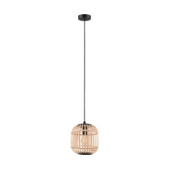 43231 Подвес BORDESLEY, 1x28W (E27), ?210, H1100, сталь, черный/дерево, натуральный 43231 Подвес BORDESLEY, 1x28W (E27), ?210, H1100, сталь, черный/дерево, натуральный