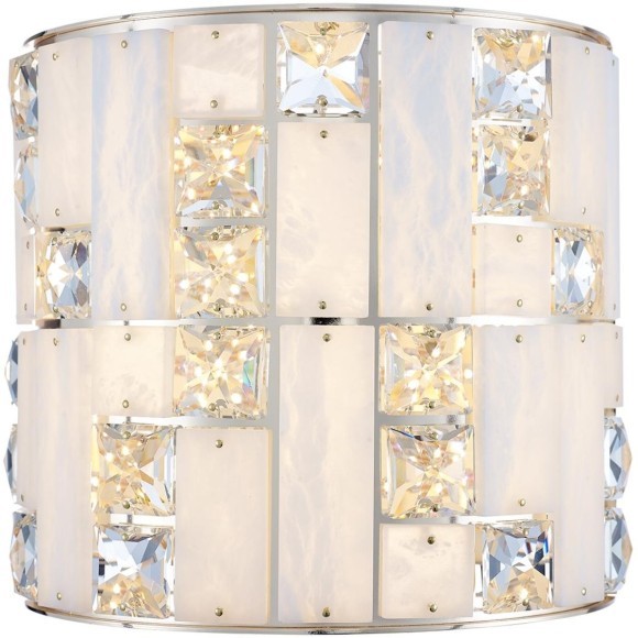 5072/28WL HALL ODL24 495 золото/прозрачный/белый/металл/хрусталь/алебастр Бра LED 15W 3700K CROSSA