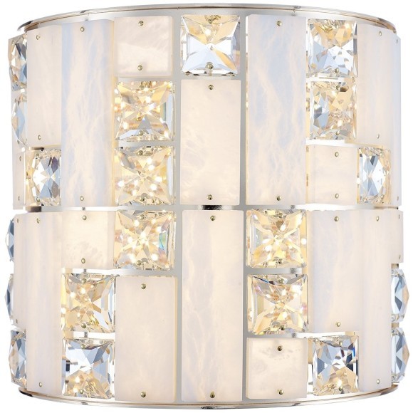 5072/28WL HALL ODL24 495 золото/прозрачный/белый/металл/хрусталь/алебастр Бра LED 15W 3700K CROSSA