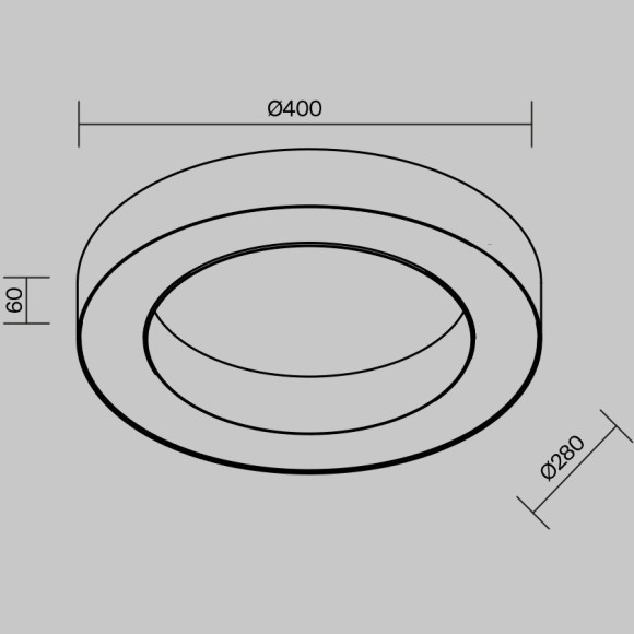 Потолочный светильник Technical C093CL-36W3K-B
