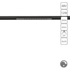 Магнитный трековый светильник LED 3000K 850Lm Arte Lamp OPTIMA 0.1-10V A7496PL-1BK Магнитный трековый светильник LED 3000K 850Lm Arte Lamp OPTIMA 0.1-10V A7496PL-1BK