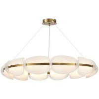 SL1304.203.65 Люстра подвесная ST-Luce Золотистый/Белый LED 1*65W 3000K ETOILE
